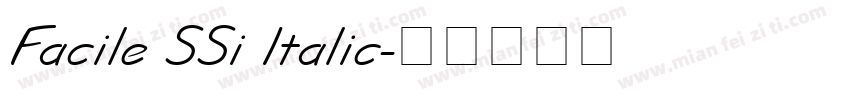 Facile SSi Italic字体转换